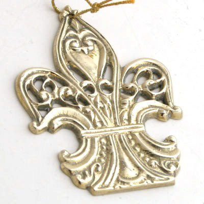 Fleur De Lis Ornament - Set of 12