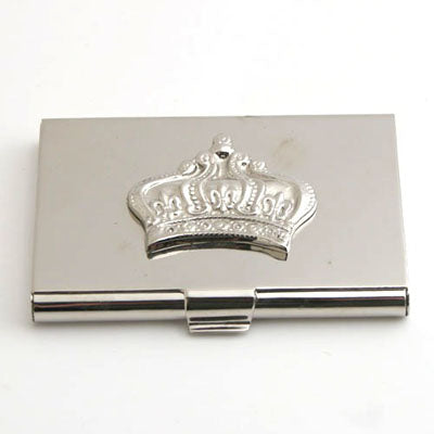 Nickel Crown Card Holder - Set of 2