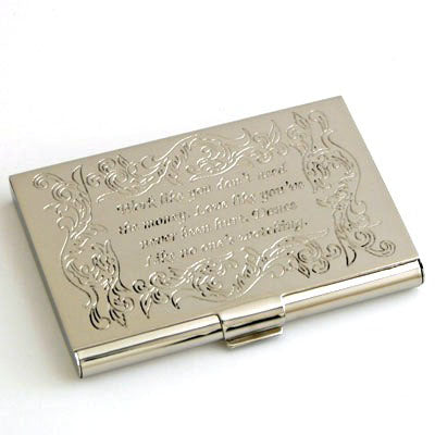 Nickel Credit Card Box - Set of 2