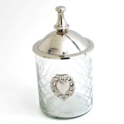 Nickel Jar With Heart