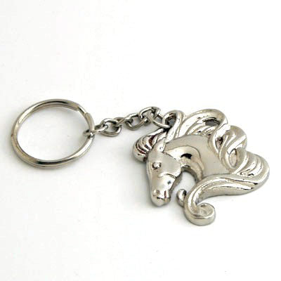 Nickel Horse Keychain - Set of 4