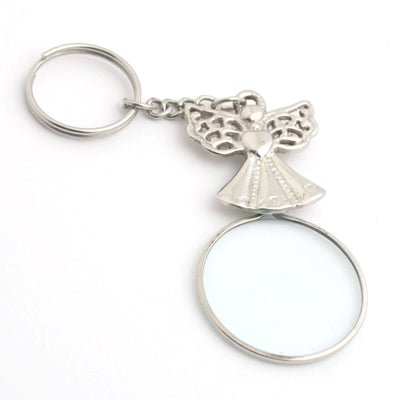 Nickel Mag. Glass Keyring - Set of 3