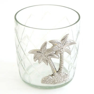 Nickel Tree On Glass - Set of 3