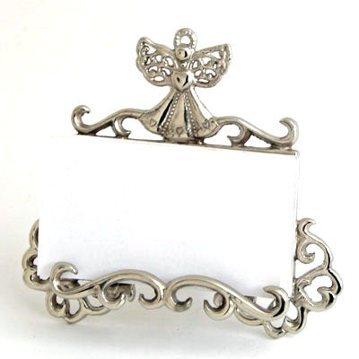 Nickel Angel Card Holder - Set of 3