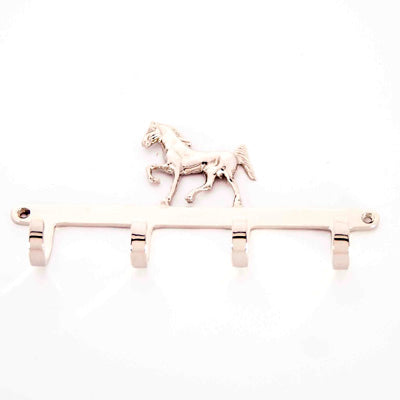 Nickel Horse Key Holder - Set of 2