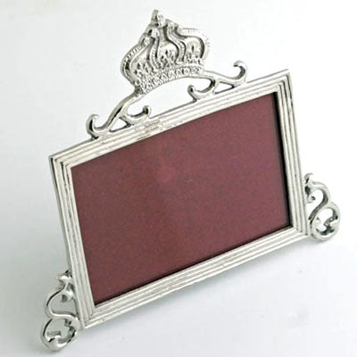 Nickel Frame With Crown - Set of 2