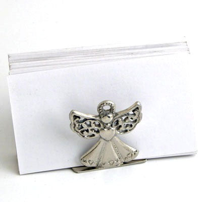 Nickel Angel Place Card Holder - Set of 4