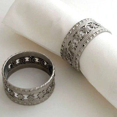 Nickel Napkin Ring - Set of 6