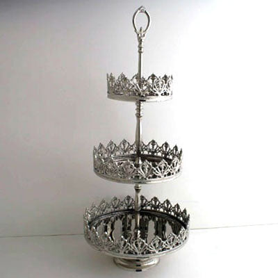 Nickel Three Tier Tray