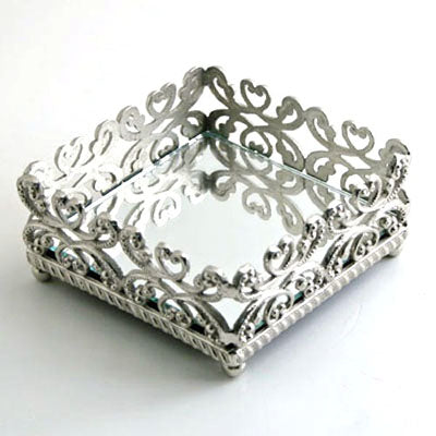 Nickel Tissue Box Holder