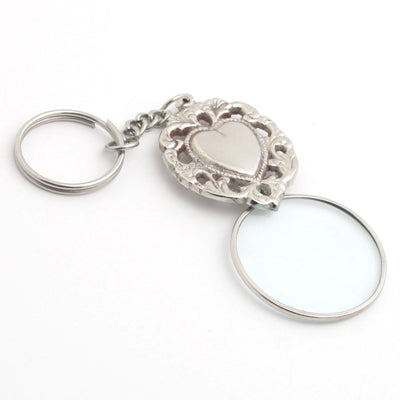 Nickel Mag. Glass Keyring - Set of 3