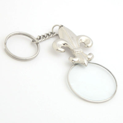 Nickel Mag. Glass Keyring - Set of 3