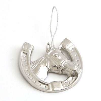 Nickel Horse Ornament - Set of 6