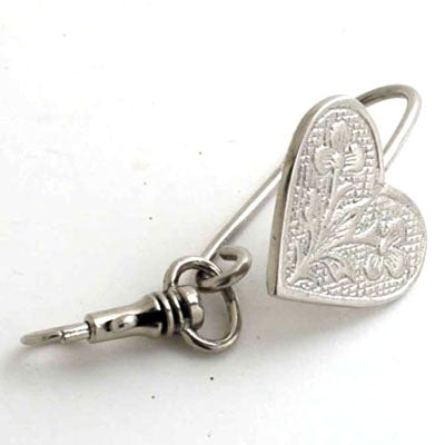 Nickel Heart Key Finder - Set of 6