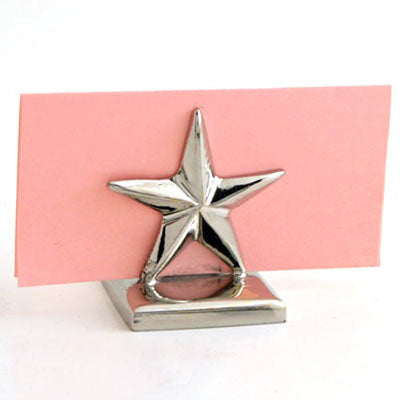 Nickel Star Place Card Holder - Set of 6