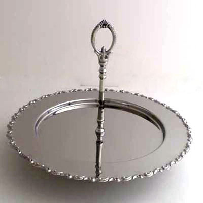 Nickel Tray With Handle