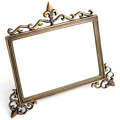 Bronze Fleur De Lis Frame - Set of 2