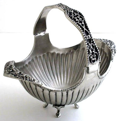 Brushed Nickel Basket