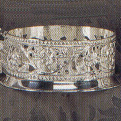 Silver Pillar Holder - Set of 2